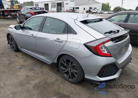 2018 Honda Civic Sport из США, поврежденный, VIN SHHFK7H47JU220435